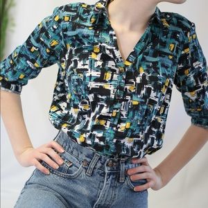 COLORFUL DANA BUCHMAN BLOUSE
